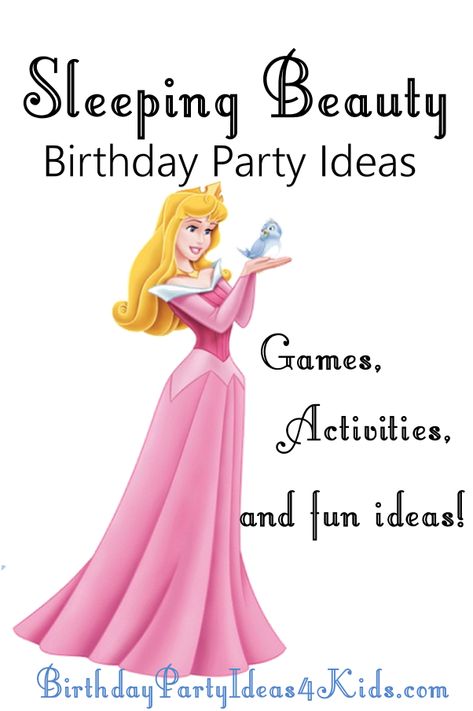 Sleeping Beauty Table Decorations, Sleeping Beauty Party Games, Sleeping Beauty Birthday Party Decorations, Sleeping Beauty Birthday Party Food, Princess Aurora Birthday Party Ideas, Sleeping Beauty Birthday Theme, Princess Pajama Party, Sleeping Beauty Food Ideas, Sleeping Beauty Party Favors