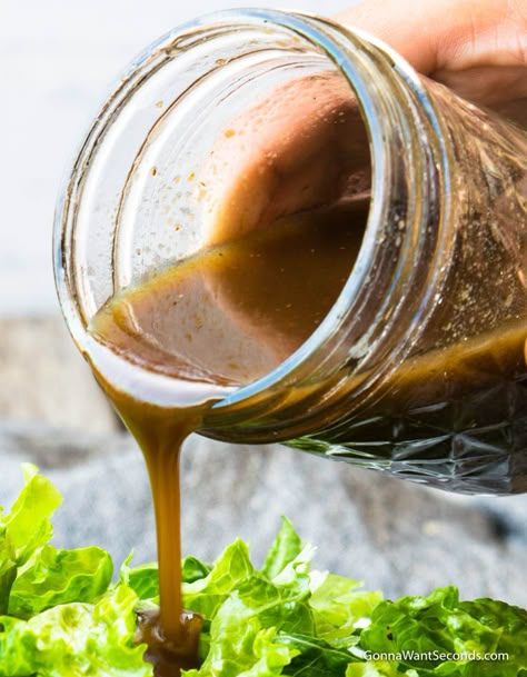 Our balsamic vinaigrette recipe will become your favorite salad dressing! Low in acid, with a delicious sweetness and great texture. So Easy to Make! Balsamic Dressing Recipe, Balsamic Vinaigrette Recipe, Homemade Balsamic Vinaigrette, Chopped Salad Recipes, Vinaigrette Recipe, Salad Dressing Recipes Homemade, Mediterranean Salad, Vinaigrette Recipes, Balsamic Dressing