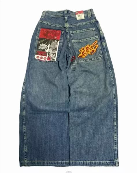 62.63R$ 68% de desconto|JNCO Jeans Hip Hop para homens e mulheres, calças jeans largas, carta bordada, folgas vintage, góticas, harajuku, cintura alta, novo, Y2K| |   - AliExpress Denim Retro, Y2k Baggy Jeans, Hip Hop Jeans, Denim Pants Mens, Jnco Jeans, Denim Decor, Vintage Hip Hop, Wide Trousers, Pants Fabric