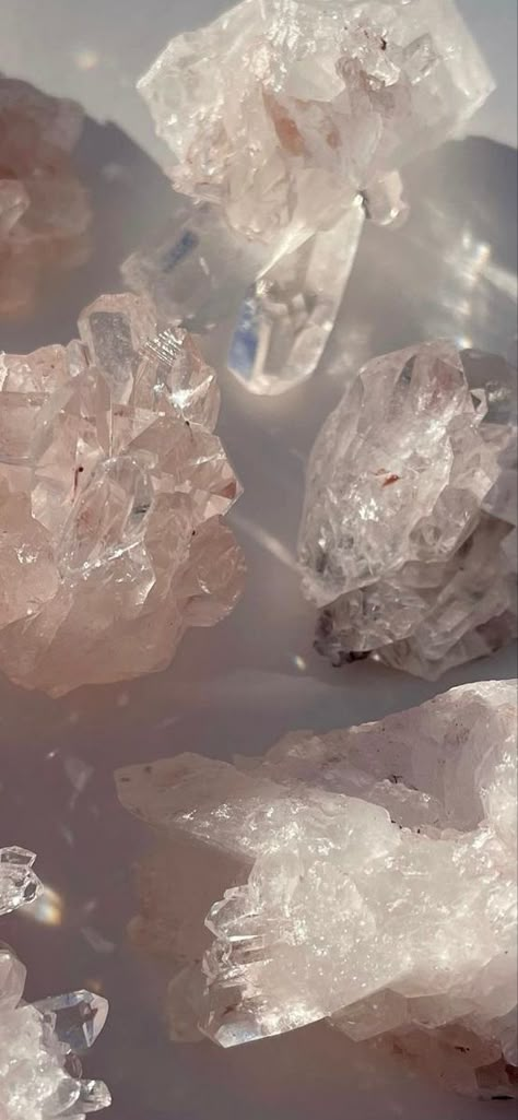 Crystal Wallpaper Aesthetic, Album Widget, Ether Element, Crystals Wallpaper, Notion Banner, Pink Universe, Crystal Wallpaper, Pastel Pink Wallpaper, Crystal Background