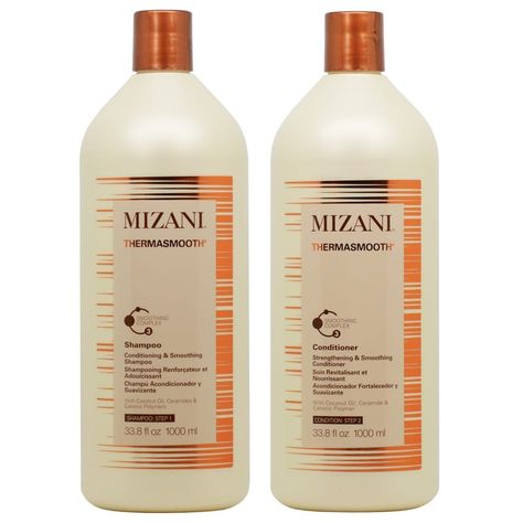 Free 2-day shipping. Buy Mizani Thermasmooth Shampoo and Conditioner Duo Set, 33.8oz Each at Walmart.com Mizani Hair Products, Things For Cats, Shampoos And Conditioners, Hair Cuticle, Hair Growing Tips, Jeans For Girls, Shoes For Summer, Hair Growing, Black Hair Care