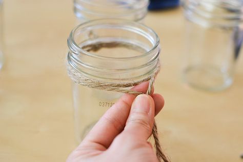 20120506-DSC_8374 Mason Jars With Twine, Make Lanterns, Bridal Shower Brunch Menu, Mason Jar Hanging, Uses For Mason Jars, Jar Hanging, Advent Crafts, Diy Patio Pavers, Hanging Jars