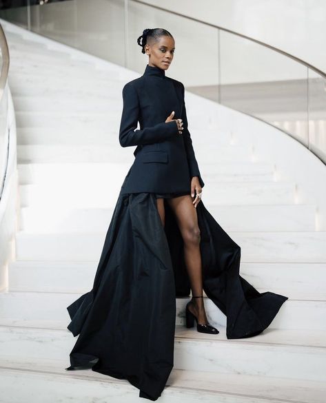 Vogue Shoot, Panthers Outfit, Cannes 2022, Letitia Wright, Uk Photos, Marvel Women, Formal Style, Black Is Beautiful, Beautiful Black Women