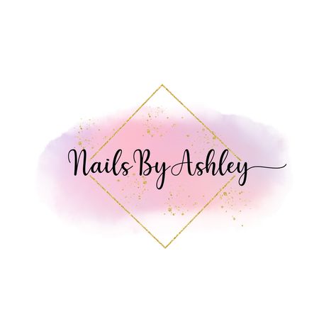 Nail Logo Design Graphics, Watercolor Logo Design, Proverbs 16 3, Lash Business, Nail Logo, Salon Business, Watercolor Logo, Your Girl, Graphic Design Logo