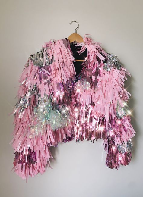 Tinsel Jacket, Rap Fashion, Rachel Burke, Look Disco, Fest Outfits, Taylor Swift Tour Outfits, Dj Music, Style Party, Festival Looks