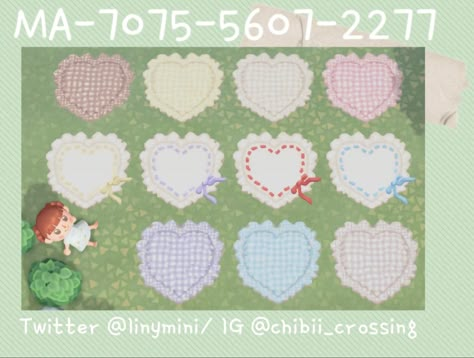 Rug Animal Crossing, Heart Blankets, Pink Island, Acnh Paths, Ac Codes, Acnh Patterns, Animal Crossing 3ds, Acnh Custom Designs, Heart Blanket