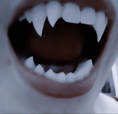 Sharp Teeth Aesthetic, Male Dragon Oc, Demon Fangs, Obsessed Stalker Aesthetic, Fanged Teeth, Werewolf Fangs, Teeth Aesthetic, Vampire Book, Character Descriptions