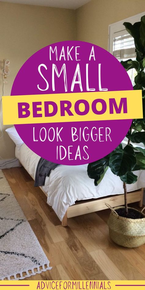 Make a small bedroom look bigger ideas Small Bedroom Inspirations, Small Room Layouts, Small Room Makeover, Small Bedroom Organization, Small Guest Bedroom, Bedroom Arrangement, Small Apartment Bedrooms, Summer Outfits Black, Tiny Apartments