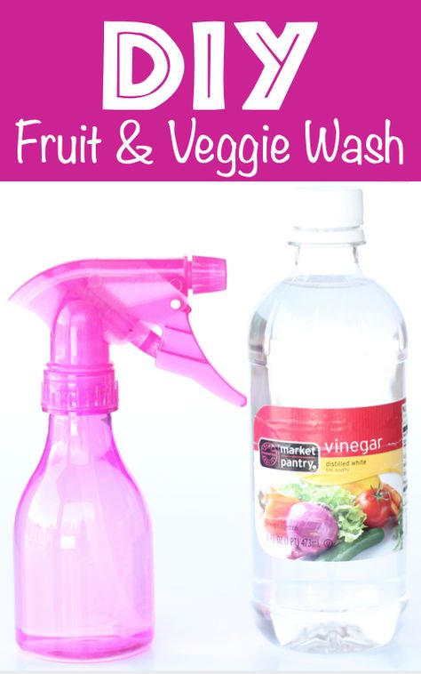 Fruit And Veggie Wash, Produce Wash, Fruit Veggie Wash, Veggie Wash, Homemade Fabric Softener, Homemade Cleaners Recipes, Fruit And Vegetable Wash, Fruit And Veggie, Delish Desserts