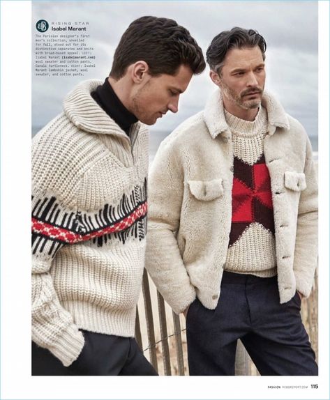 Garrett Neff, Fall Fashions, Robb Report, Male Model, Editorial Fashion, Editorial, Autumn Fashion, Men Sweater, White