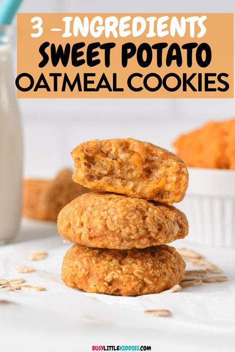 Sweet Potato Baking Recipes Healthy, Sweet Potato Oatmeal Bread, Low Carb Sweet Potato Muffins, Clean Eating Baking Recipes, Healthy Sweet Potato Cookie Recipes, Dairy Free Sweet Potatoes, Sweet Potato Flour Recipes Baking, Sweet Potato Cookies Vegan, Easy Sweet Potato Muffins