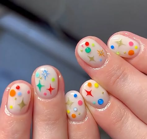 Goldfish Nails, Dino Nails, Guitar Nails, Confetti Nails, Mens Nails, Nails Yellow, Her Nails, Really Cute Nails, Star Nails