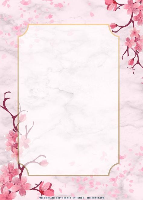 (FREE Printable) – Blush Pink Sakura Baby Shower Invitation… | Baby shower invitation templates, Free printable baby shower invitations, Flower background wallpaper Bg Wallpaper, Free Printable Baby Shower Invitations, Colorful Borders Design, Megan Hess, Pink Sakura, Floral Border Design, Border Designs, Alphabet Stickers, Printable Baby Shower Invitations