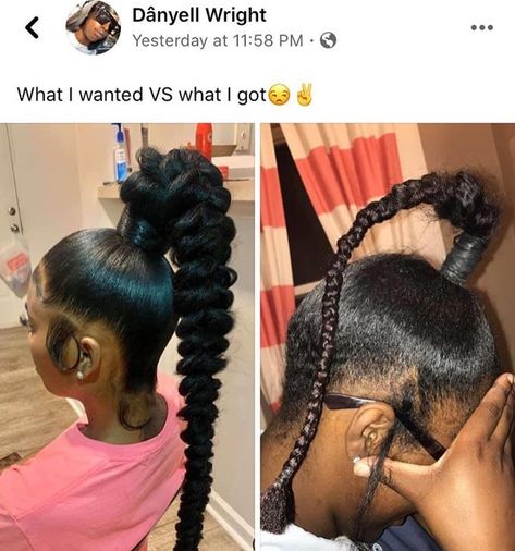 Caption Wallpaper, Braid Quotes, Got Funny, Got Hair, Wig Memes Hilarious, Pretty Girl Memes, Hair Memes Funny Humor, Bad Hair Memes Hilarious, Hair Funny