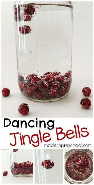 Dancing Jingle Bells #Christmas #kidscience #festivelearning #toddleractivities Experiments For Preschoolers, Modern Preschool, Christmas Science Experiments, Science Experiment For Kids, Holiday Science, Experiment For Kids, Christmas Units, Christmas Science, Christmas Lesson