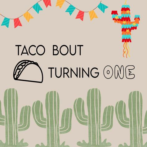 'Taco bout Turning one' Vinyl sticker Celebrate your loved one with this 'taco bout turning one' vinyl sticker decal. Our vinyls are easily applied and removed after use. Customize by adding a name 'taco bout jack turning one' and with their age. Appropriate for any age or gender. It's the perfect theme. This is the perfect party theme! We can also customize for weddings or other events #tacobout #birthday #events #tacoboutturningone #tacoboutturningtwo #wedding #customvinylstickers #cvd #c... Turning One Birthday, Taco Birthday, Custom Vinyl Stickers, Turning One, Wall Decal Sticker, Event Party, Perfect Party, Vinyl Wall Decals, 3rd Birthday