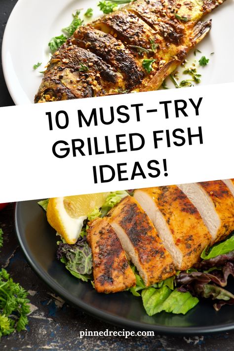 Looking for the best ways to grill fish like a pro? 🤩🔥 Here are 10 must-try grilled fish ideas that are easy, flavorful, and perfect for any meal! From buttery lemon garlic fillets to spicy BBQ-style fish, these ideas will take your grilling skills to the next level! ✅🐟 Which one is your favorite? Let us know in the comments! 👇🔥 Grilled Catfish, Mediterranean Chicken Recipes, Grill Fish, Lemon Butter Salmon, Grilled Fish Tacos, Grilled Fish Recipes, Vegetable Casserole Recipes, Seafood Feast, Fish Ideas