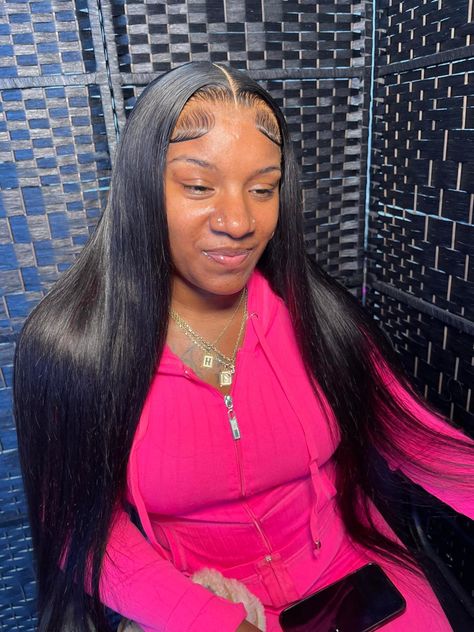 Middle Part Install, Straight Quick Weave Hairstyles Middle Part, Middle Part Wig Install Straight, 30 Inch Middle Part Buss Down Straight, Middle Part Straight, Middle Part 30 Inch Wig Straight, Middle Part Frontal Wig Straight, Bust Down Middle Part Frontal, Bone Straight Middle Part