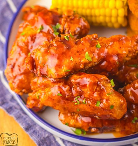 COPYCAT CHILI'S HONEY CHIPOTLE CHICKEN CRISPERS - Butter with a Side of Bread Honey Chipotle Chicken Sauce, Chili's Honey Chipotle Sauce, Honey Chipotle Sauce Recipe, Chilis Honey Chipotle Sauce Recipes, Chipotle Chicken Crispers, Honey Chipotle Chicken Crispers, Honey Chipotle Sauce, Chicken Crispers, Smoked Meatloaf Recipe