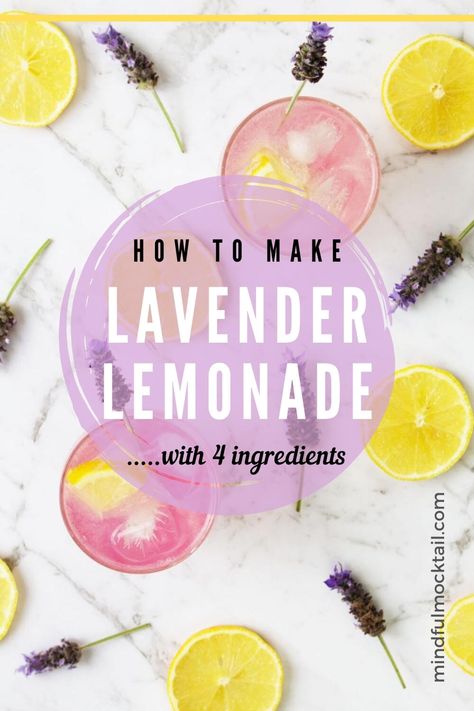 Lemonade Mocktail Recipe, Honey Lavender Lemonade, Lavender Lemonade Recipe, Spring Drink Recipes, Help With Headaches, Lavender Drink, Mocktail Drinks, Spring Drink, Purple Drinks