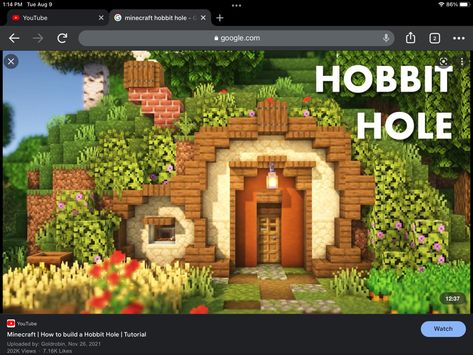 Minecraft Round House, Casa Do Hobbit, Minecraft Starter House, Construction Minecraft, Casa Hobbit, Rumah Minecraft Sederhana, Minecraft House Plans, Bangunan Minecraft, Minecraft Cottage