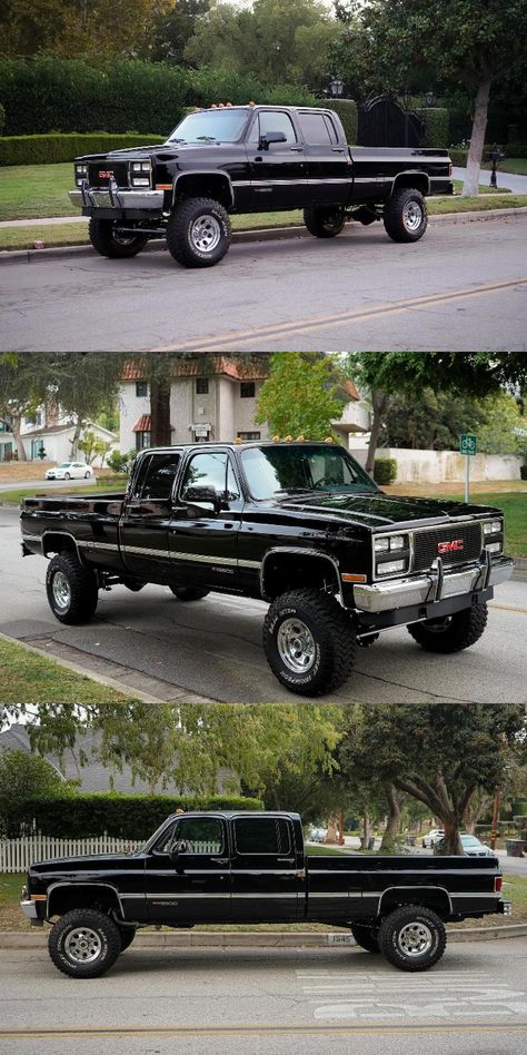 1990 GMC Sierra 3500 Pickup crew cab [completely restored] 1990 Gmc Sierra 1500, Silverado Crew Cab, Best Pickup Truck, Goldie Locks, Nice Trucks, Gmc Pickup, Truck Stuff, Classic Pickup Trucks, Square Body