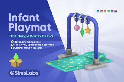 Infant Playmat "The DangleMaster Deluxe" (Functional) | Sims Labs® on Patreon