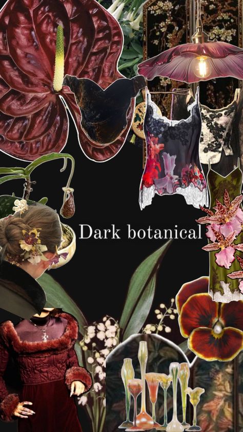 Dark Botanical Aesthetic, Light Goth, Intimate Ideas, Chocolate Aesthetic, Botanical Aesthetic, Werewolf Girl, Dark Botanical, Summer Ray, Autumn Pattern