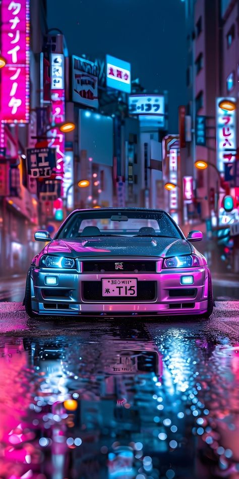 Jdm Cars Wallpapers 4k, Wallpaper Jdm, Mercedes Benz Wallpaper, Tokyo Drift Cars, Nissan Gtr R34, R34 Skyline, Gtr Car, Skyline Gtr R34, Jdm Wallpaper