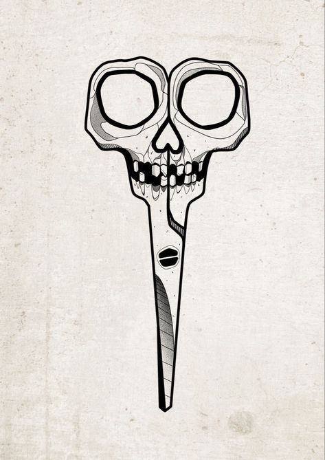 #scissors #skull #tattoodesign Scissors Drawing Easy, Scissor Tattoo Design, Gothic Scissors Tattoo, Scissors Tattoo Design, Skull Scissors, Scissor Tattoo, Scissors Drawing, Jerry Tattoo, Garden Tattoos