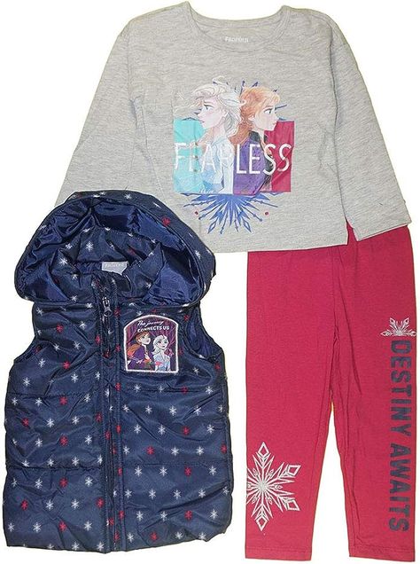 Elsa Shirt, Halloween Long Sleeve, Frozen Princess, Blue Floral Top, Shirt Vest, Princess Girl, Hooded Vest, Leggings Set, Outerwear Vest