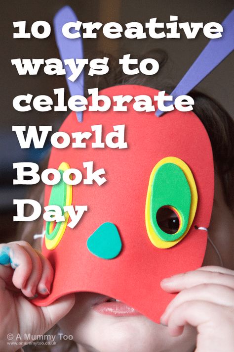 6th March 2014 is World Book Day - here are ten simple and fun ideas for creative activities to try with the kids. World Book Day Crafts For Kids, World Book Day Crafts, Book Week Ideas, Book Day Ideas, National Book Day, World Book Day Activities, Storytime Activities, World Reading Day, Literacy Week