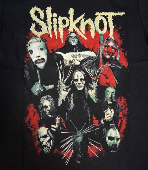 Slipknot Tshirt, Slipknot Band, Metal T Shirt, Crystal Castle, Metal T Shirts, Y2k Depop, Shirt Print Design, Best Albums