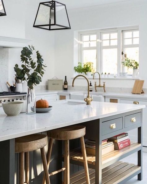 Beautiful kitchen ideas from the Shaker Kitchen Company Kitchen Company, All White Kitchen, Shaker Kitchen, Beautiful Kitchens, Interior Design Kitchen, Dream Kitchen, White Kitchen, A Kitchen, Kitchen Renovation