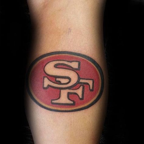 49ers Tattoo, San Francisco 49ers Art, Football Tattoo, Skull Rose Tattoos, California Gold Rush, C Tattoo, Cowgirl Art, Foot Ball, Championship Rings