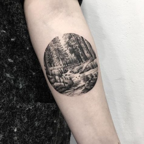 Klaudia Hołda Trees Tattoo, Scenery Tattoo, Lower Back Tattoo Designs, Girl Back Tattoos, Branch Tattoo, Circle Tattoo, Circle Tattoos, Most Popular Tattoos, Back Tattoo Women