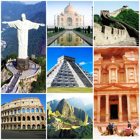 HOW WERE THE SEVEN WONDERS OF THE WORLD SELECTED   ‪#‎SevenWondersOfTHeWorld‬ ‪#‎TajMahal‬ 7 Wonders Of The World, New Seven Wonders, Ancient Indian History, Seven Wonders Of The World, Indian Temple Architecture, Gardens Of Babylon, 7 Wonders, Virtual Field Trips, Underground Cities