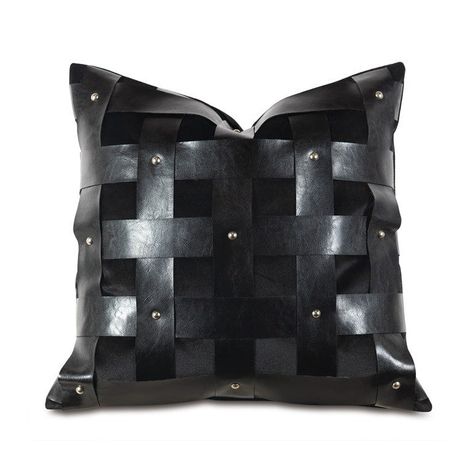 L'arcanciel Decorative Pillow-Eastern Accents-EASTACC-BB-DEC-202-Pillows-1-France and Son Leather Throw Pillows, Barclay Butera, Eastern Accents, Luxury Bedding Collections, Designer Bedding Sets, Wool Throw Pillows, Feather Pillows, Leather Pillow, Cotton Throw Pillow