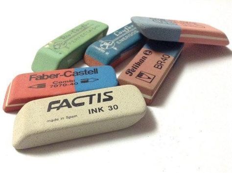 Vintage Erasers, Eraser Collection, Food Calorie Chart, Calorie Chart, Sketching Tools, Old Office, 90s Memories, Kawaii School Supplies, School Pencils