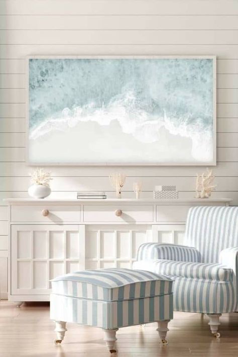 For those seeking a more understated, yet equally relaxing, style, neutral coastal home decor might be just the ticket. Coastal Kitchen Decor, Beach House Living Room, Beach House Interior Design, Coastal Room, Coastal Interiors Design, Dream Beach Houses, Condo Decorating, Coastal Living Rooms, Kitchen Home Decor