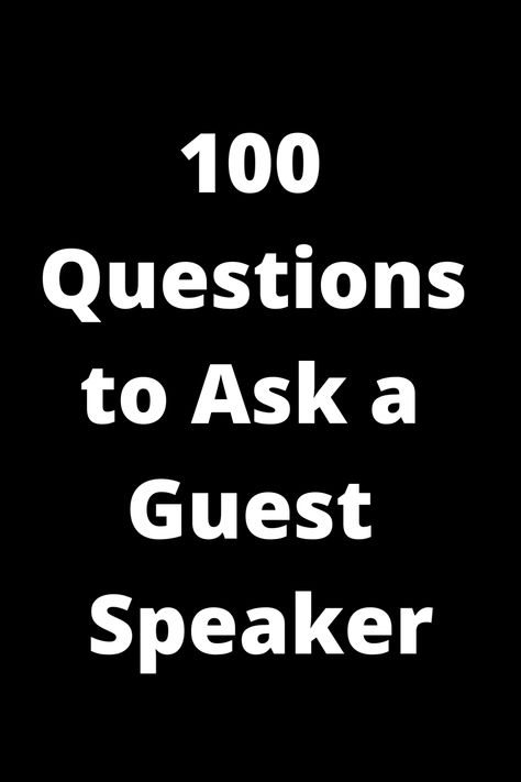 Explore these 100 thought-provoking questions perfect for engaging with a guest speaker. From personal anecdotes to professional insights, spark meaningful conversations and gain valuable knowledge. Enhance your next event or podcast interview with these informative and engaging prompts. Level up your interviewing skills and make a lasting impression on your audience by diving deep into these conversation starters! Podcast Questions, 100 Questions To Ask, Interview Questions To Ask, Podcast Interview, Interview Skills, 100 Questions, Life Questions, Talking Points, Guest Speakers