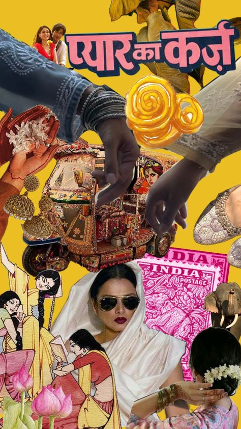 desi✨️🫶🪷 #desicore #desigirl #design #collageaesthetic Desi Mood Board, Retro Aesthetic Bollywood, Desi Graphic Design, Indian Aesthetic Posters, Indian Aesthetic Wallpaper Collage, Desi Aesthetic Posters, Desi Layout Aesthetic, Desi Girl Aesthetic, Club 90s