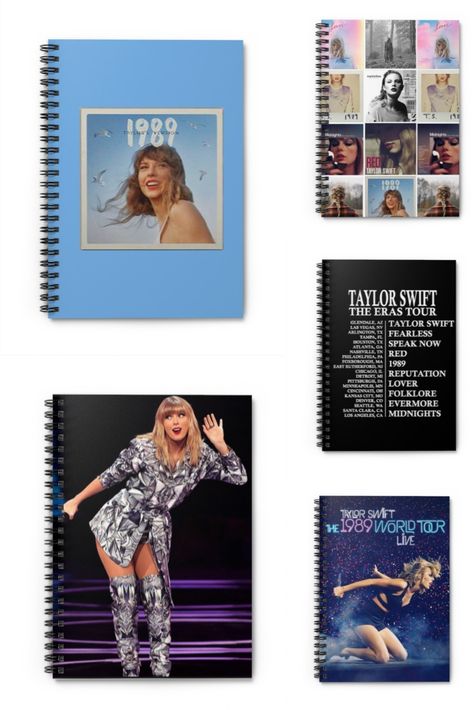 Taylor Swift Notebook, Taylor Swift Book, 1989 Taylor's Version, The 1989 World Tour, Ours Taylor Swift, Taylor Swift Merch, Taylor Swif, Midnight Red, Taylor Swift Shirts