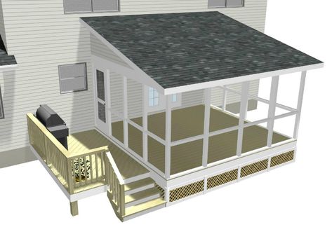 Screened In Porch Plans, Screened In Porch Diy, Deck Railing Ideas, Decks And Patios, Open Deck, Screened Porch Designs, 4 Season Room, Screened In Deck, Sunroom Addition