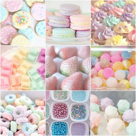 Pastel Food Mood Board Candycore Moodboard, Dessert Mood Board, Pastel Mood Board Aesthetic, Candy Mood Board, Food Mood Board, Pastel Mood Board, Aesthetic Finder, Pastel Moodboard, F2u Moodboards