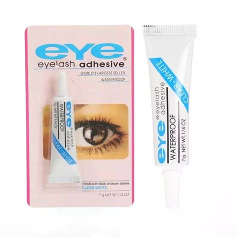 Waterproof Eyelash Glue, Eye Makeup Tools, Eyelashes Makeup, False Eyelash Extensions, Make Up Tools, Eyelash Lift, Eyelash Extension Glue, Strip Eyelashes, Eyelash Tools