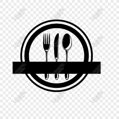 Restaurant Signboard, Logo Sendok Garpu, Fork Spoon Logo, Short Forks Design, Knife And Fork Illustration, Plate Spoon And Fork Logo, Spoon Logo, Round Png, Table Knife