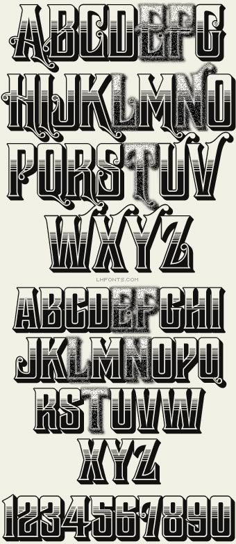 Block Lettering Fonts, Old Western Font, Different Font Styles Letters, Aztec Lettering Fonts, Old Western Design, Vintage Lettering Fonts, Old Western Tattoos Vintage, American Traditional Font, Fronts Letters Design