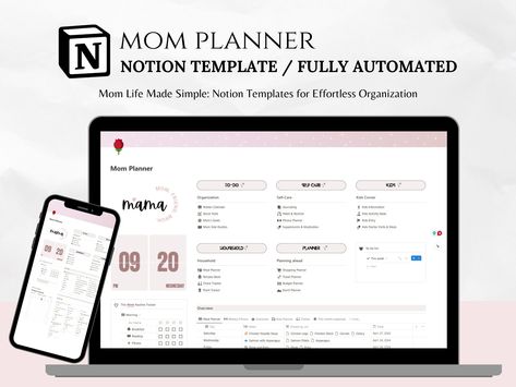 #Busy_Mom_Planner #Organizing_School #Notion_Dashboard #Template_Notion Busy Mom Planner, Planer 2024, Organizing School, Notion Dashboard, Template Notion, Mom Planner, Moms Goals, Notion Templates, School Schedule