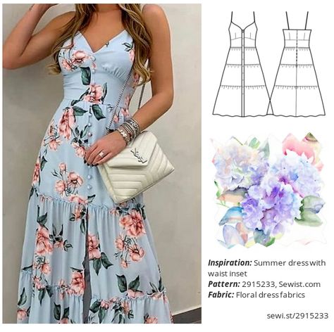 Summer Dress Sewing Patterns Sundresses, Womens Ruffle Dress, Long Summer Dress Pattern, Diy Summer Dresses For Women, Dresses To Sew For Women, Free Pdf Dress Patterns For Women, Lace Dress Sewing Pattern, Easy Summer Sewing Patterns, Sew Summer Clothes